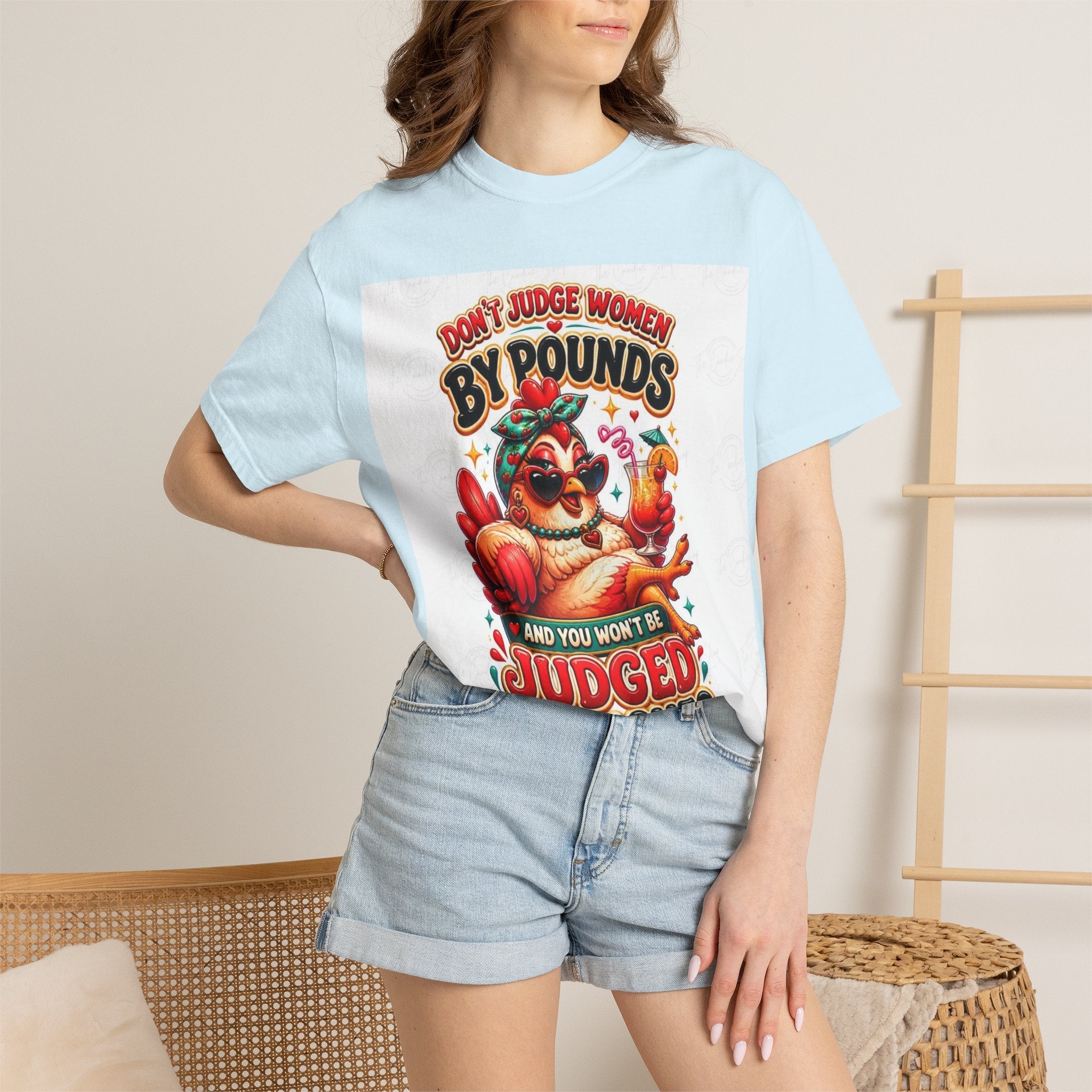 T-Shirt — "Don’t Judge Women By Pounds" Vintage Turkey Thanksgiving Tee