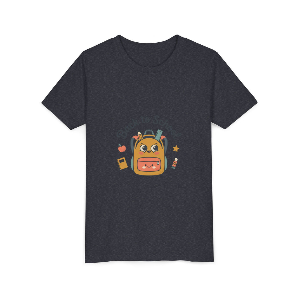 Back to School Youth Tee — Cute Backpack & Supplies Kids Shirt