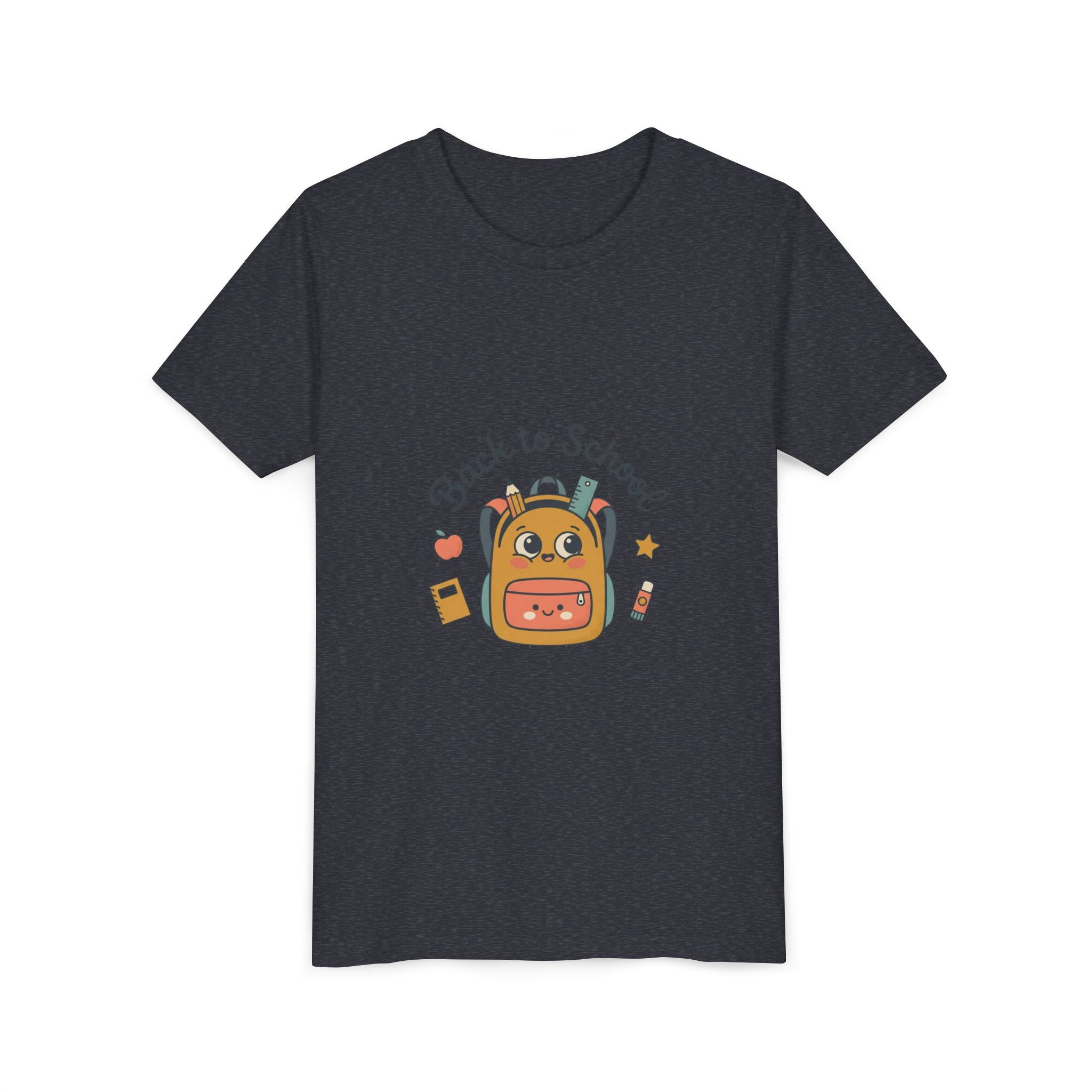 Back to School Youth Tee — Cute Backpack & Supplies Kids Shirt