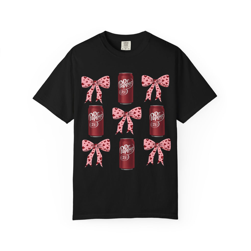 Dr Pepper Cans & Pink Polka Dot Bows T-Shirt