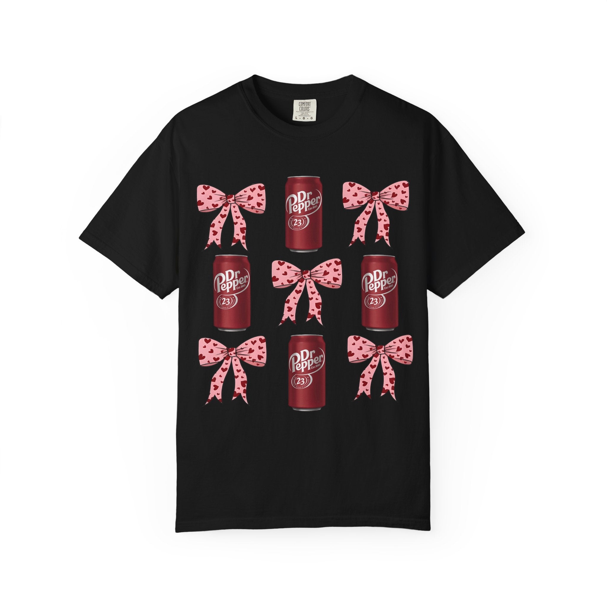 Dr Pepper Cans & Pink Polka Dot Bows T-Shirt