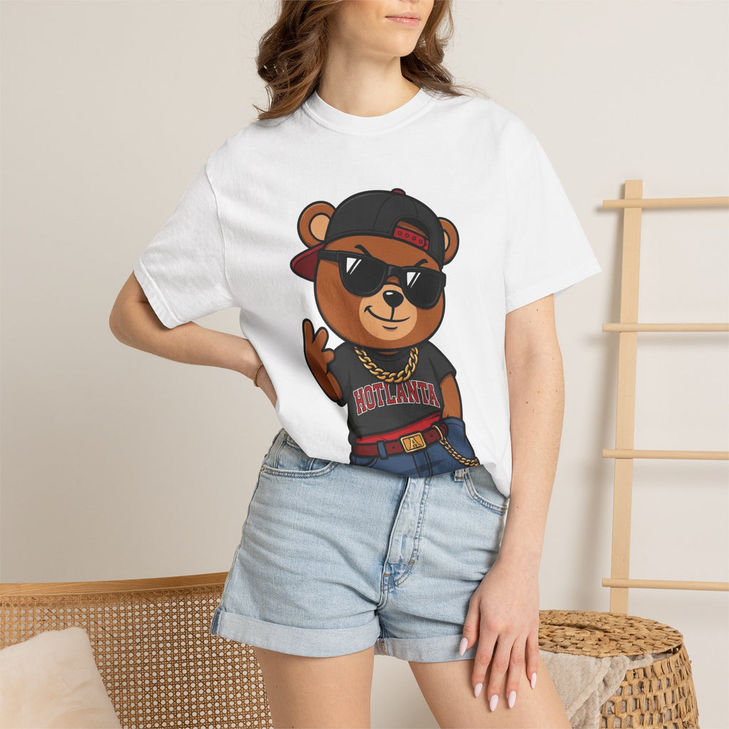 Bear Hip-Hop T-Shirt — Cool Streetwear Graphic Tee (Bear with Shades & Chains)