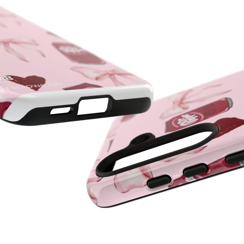 Dr Pepper Pink Bow Phone Case — Cute Soda Pattern Tough Case