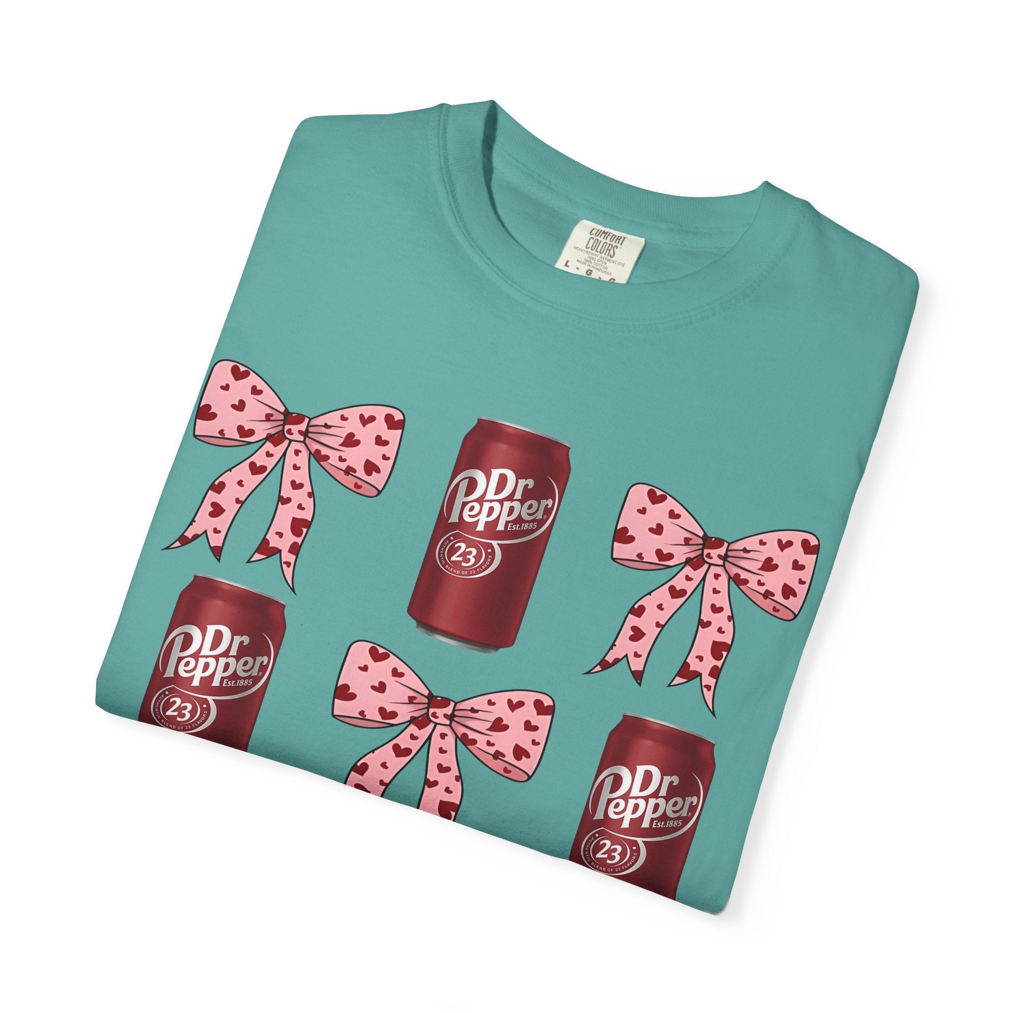 Dr Pepper Cans & Pink Polka Dot Bows T-Shirt