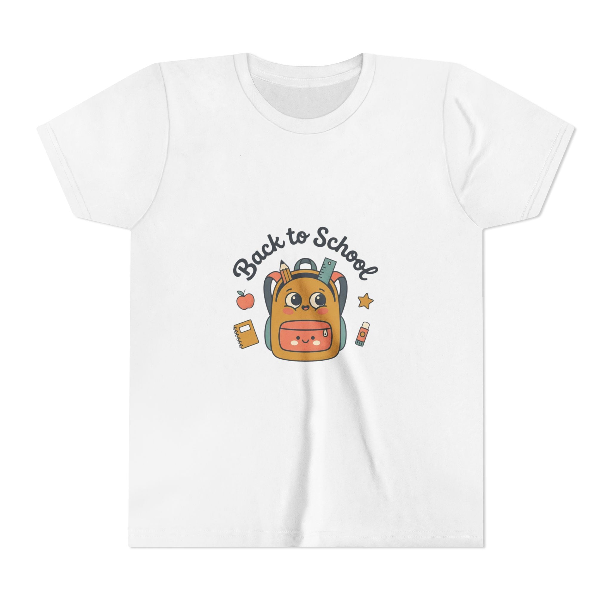 Back to School Youth Tee — Cute Backpack & Supplies Kids Shirt