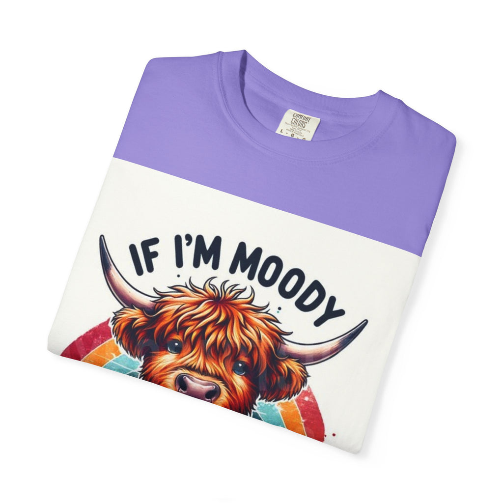 If I’m Moody Give Me Foody Highland Cow T-Shirt