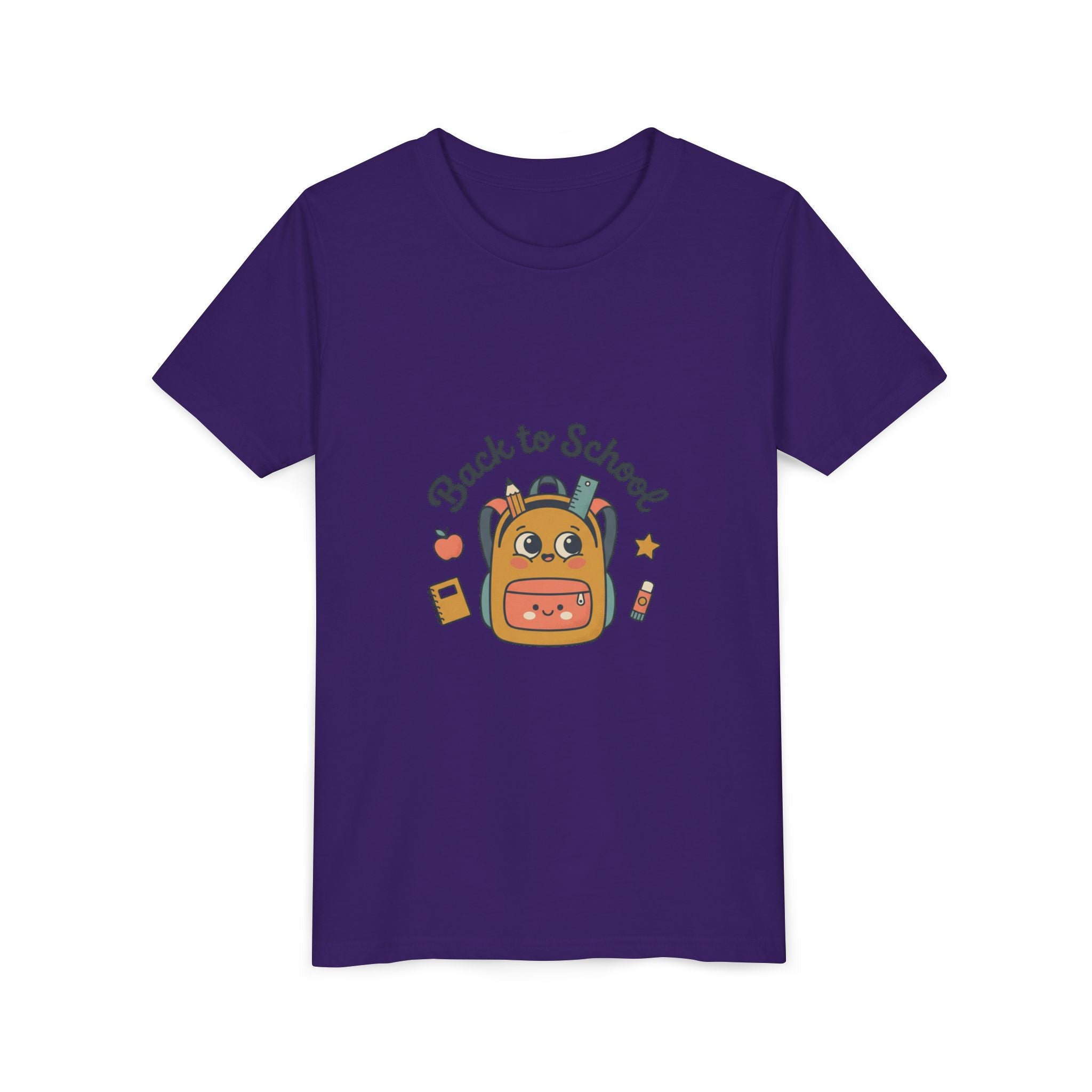 Back to School Youth Tee — Cute Backpack & Supplies Kids Shirt