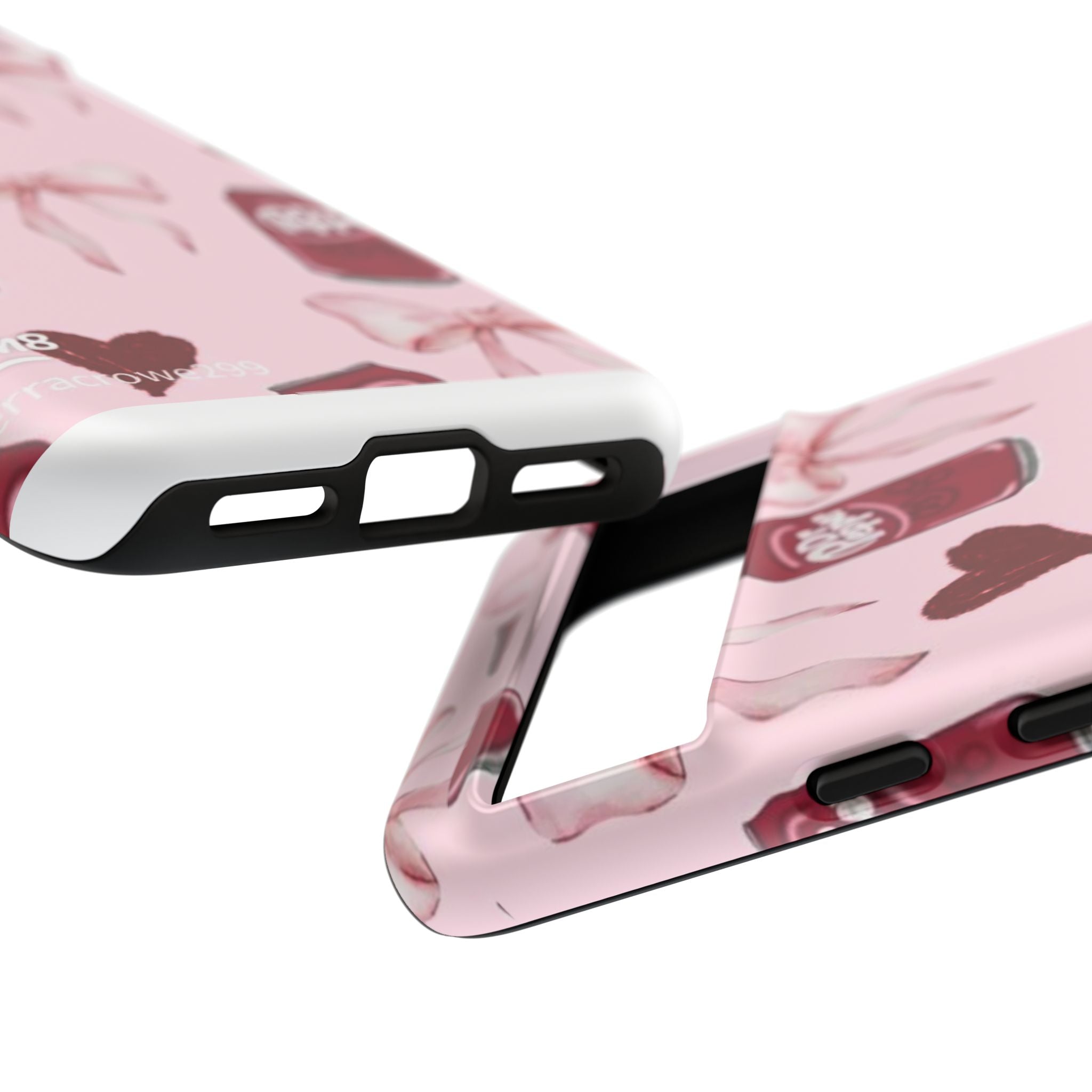 Dr Pepper Pink Bow Phone Case — Cute Soda Pattern Tough Case