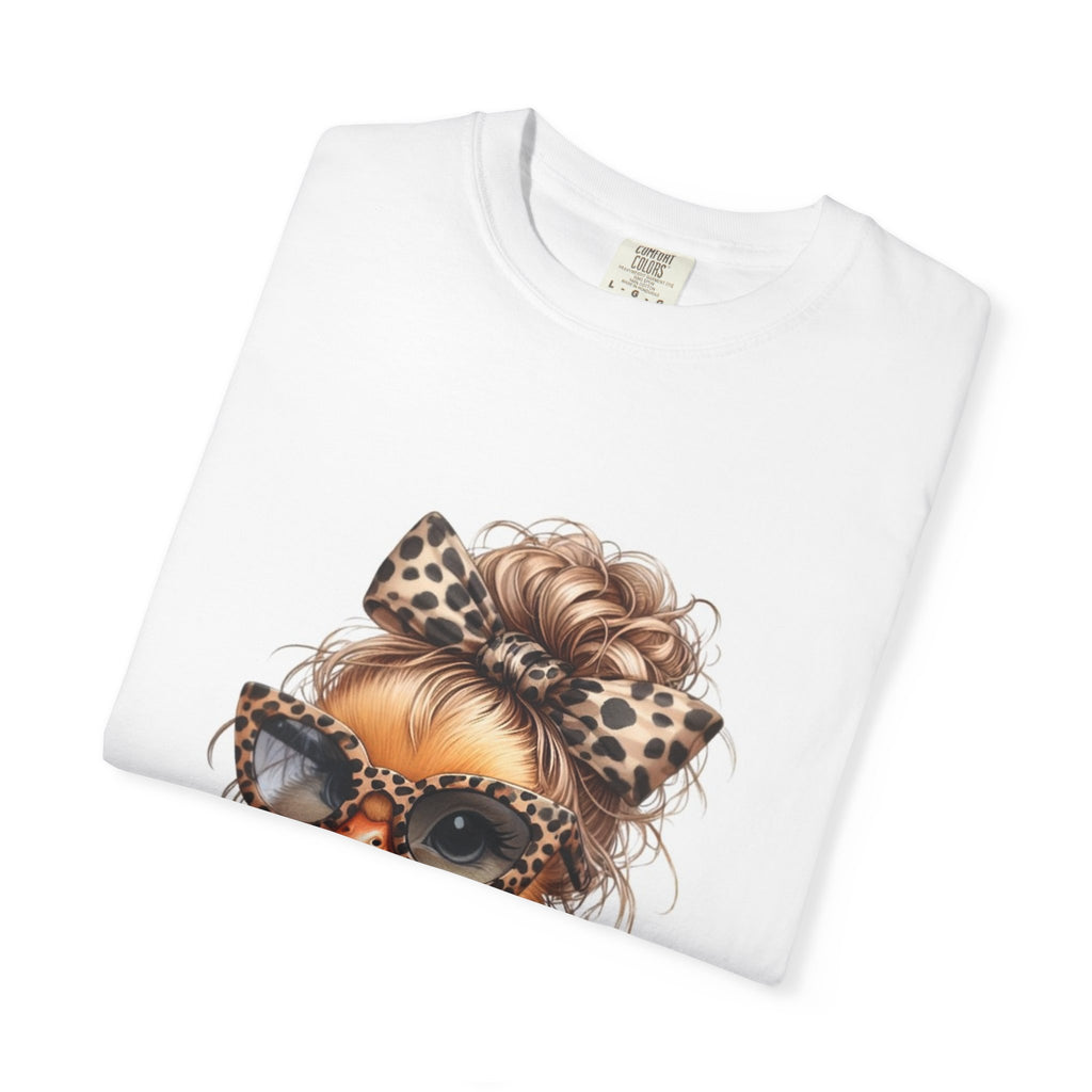 Cute Leopard Chick T-Shirt — Sunglasses Chick Graphic Tee