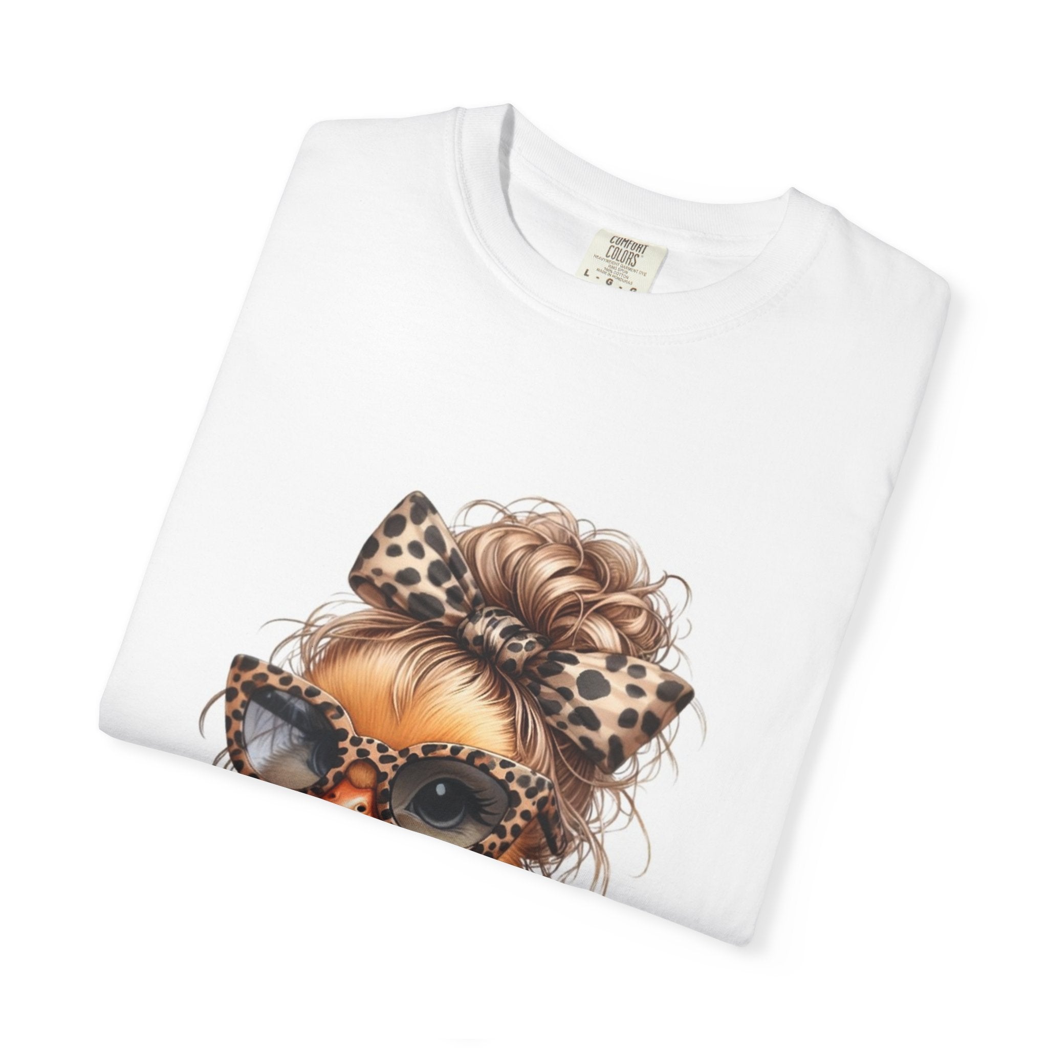 Cute Leopard Chick T-Shirt — Sunglasses Chick Graphic Tee