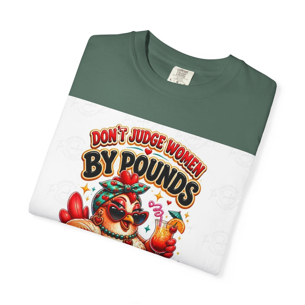 T-Shirt — "Don’t Judge Women By Pounds" Vintage Turkey Thanksgiving Tee