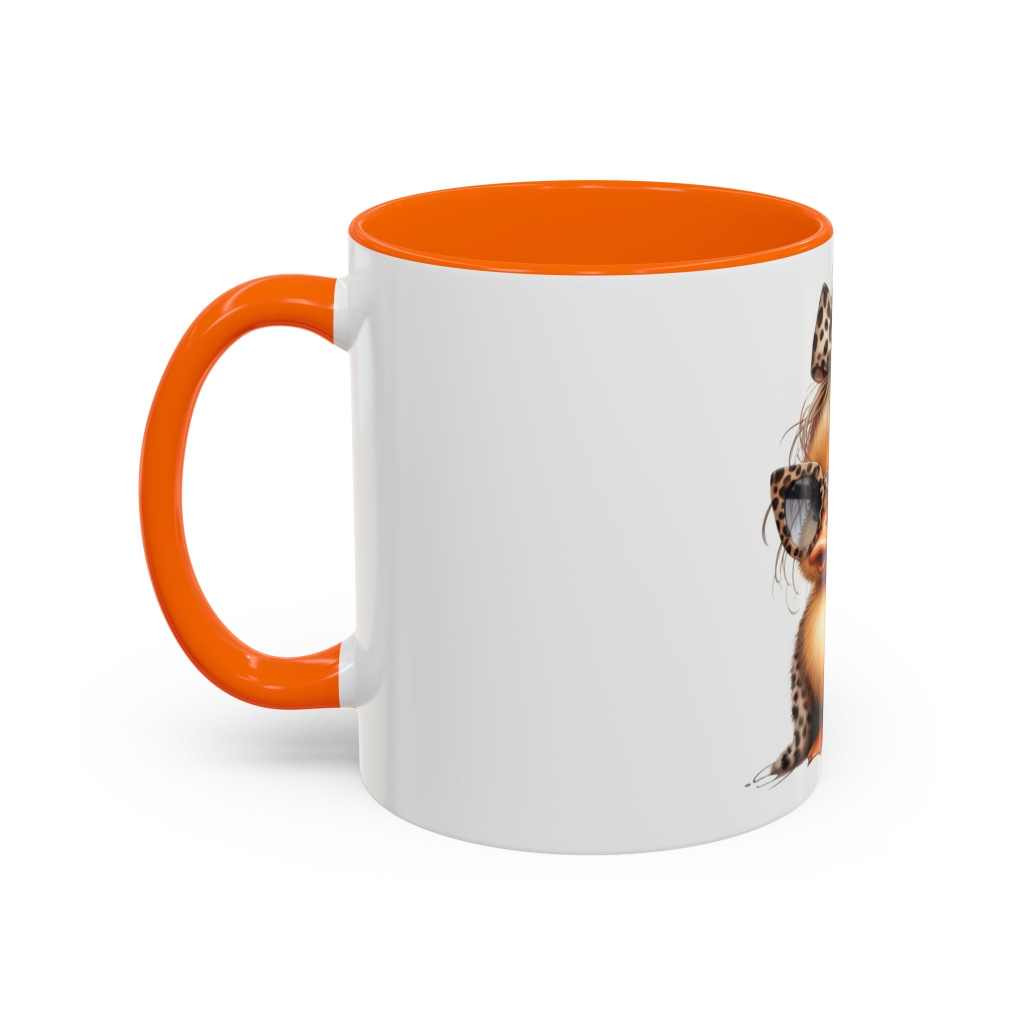Leopard Chick Coffee Mug — Cute Chic Duckling Accent Mug (11/15oz)