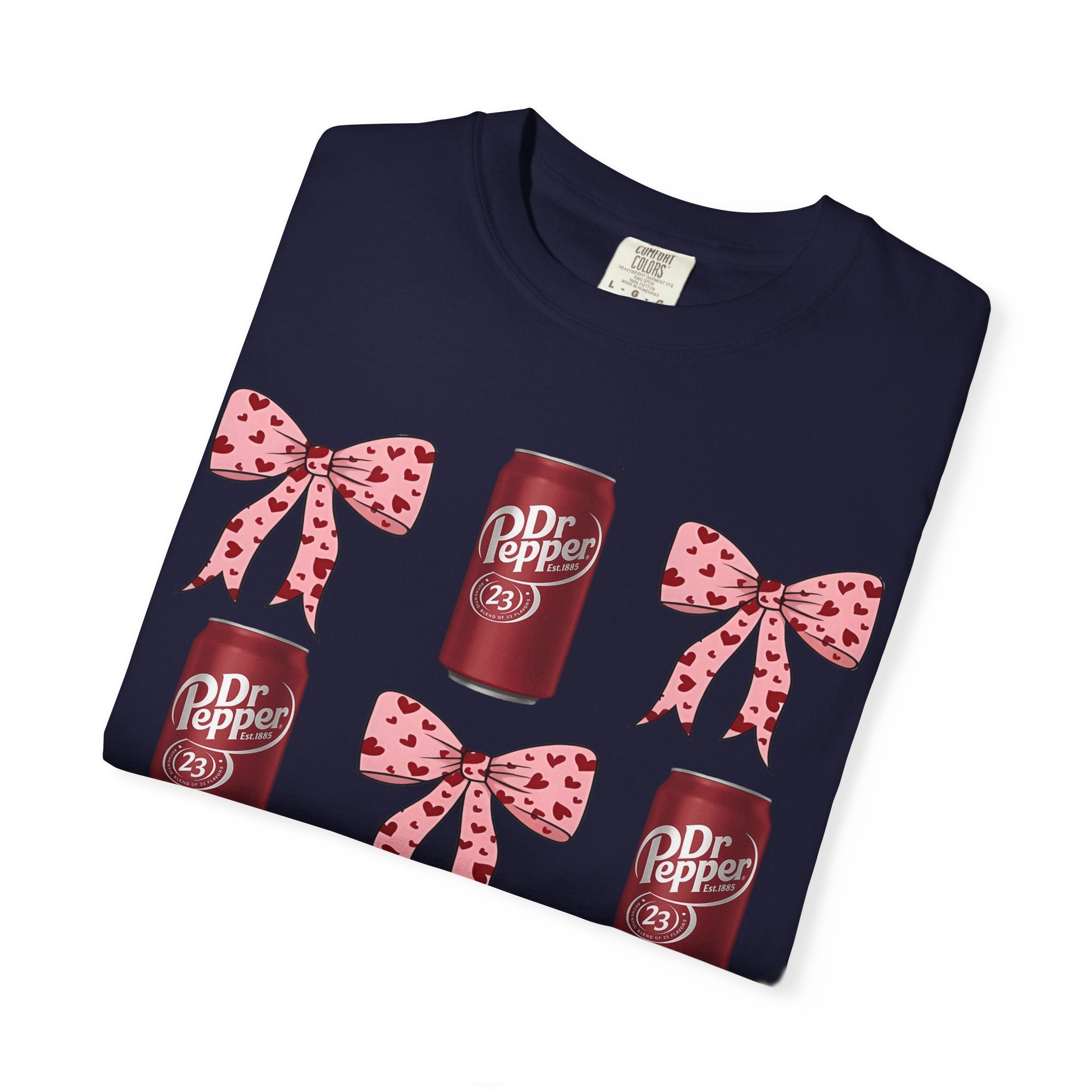 Dr Pepper Cans & Pink Polka Dot Bows T-Shirt