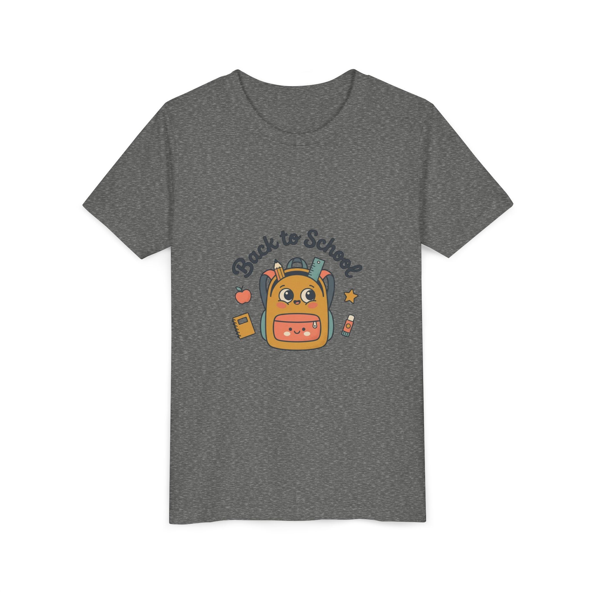 Back to School Youth Tee — Cute Backpack & Supplies Kids Shirt