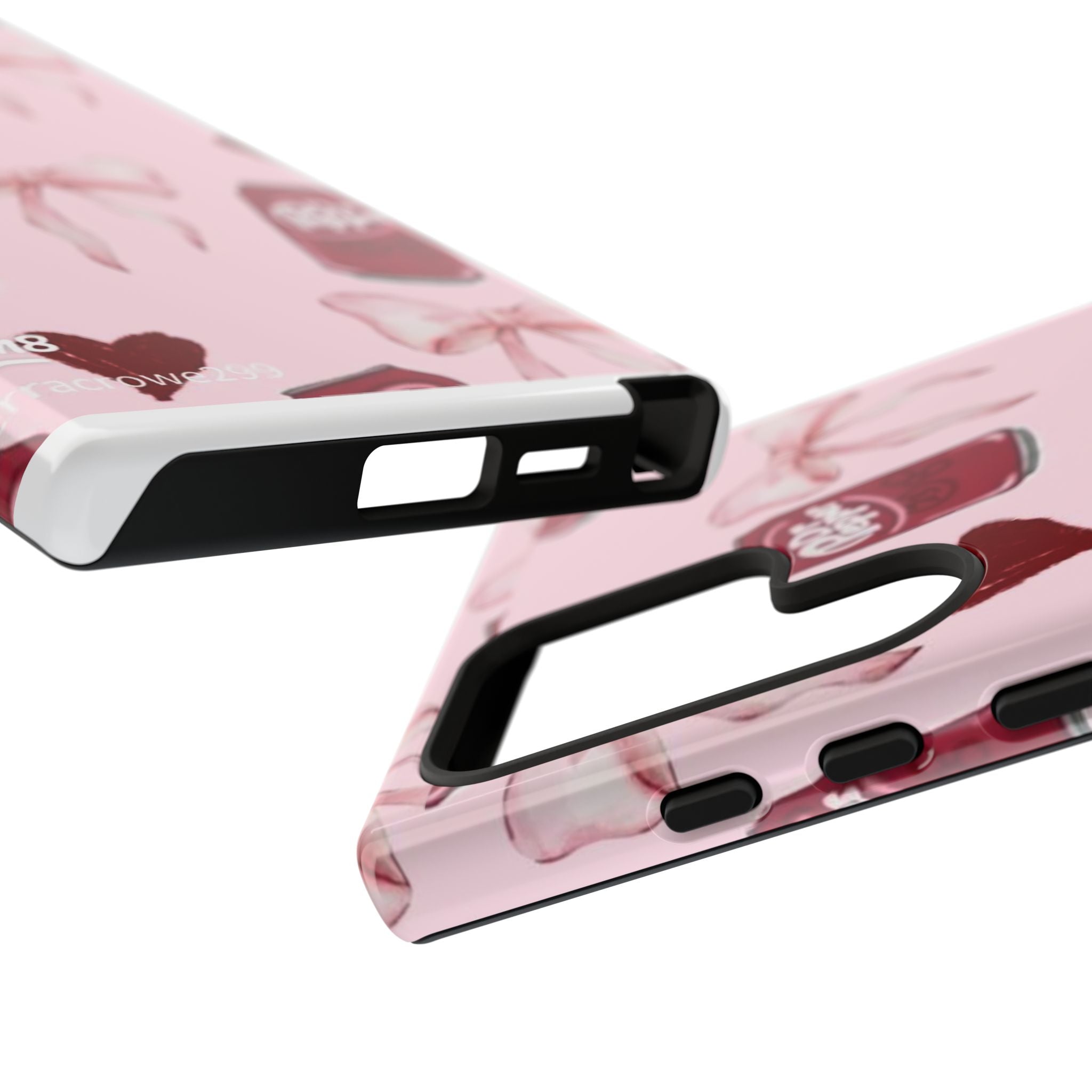 Dr Pepper Pink Bow Phone Case — Cute Soda Pattern Tough Case