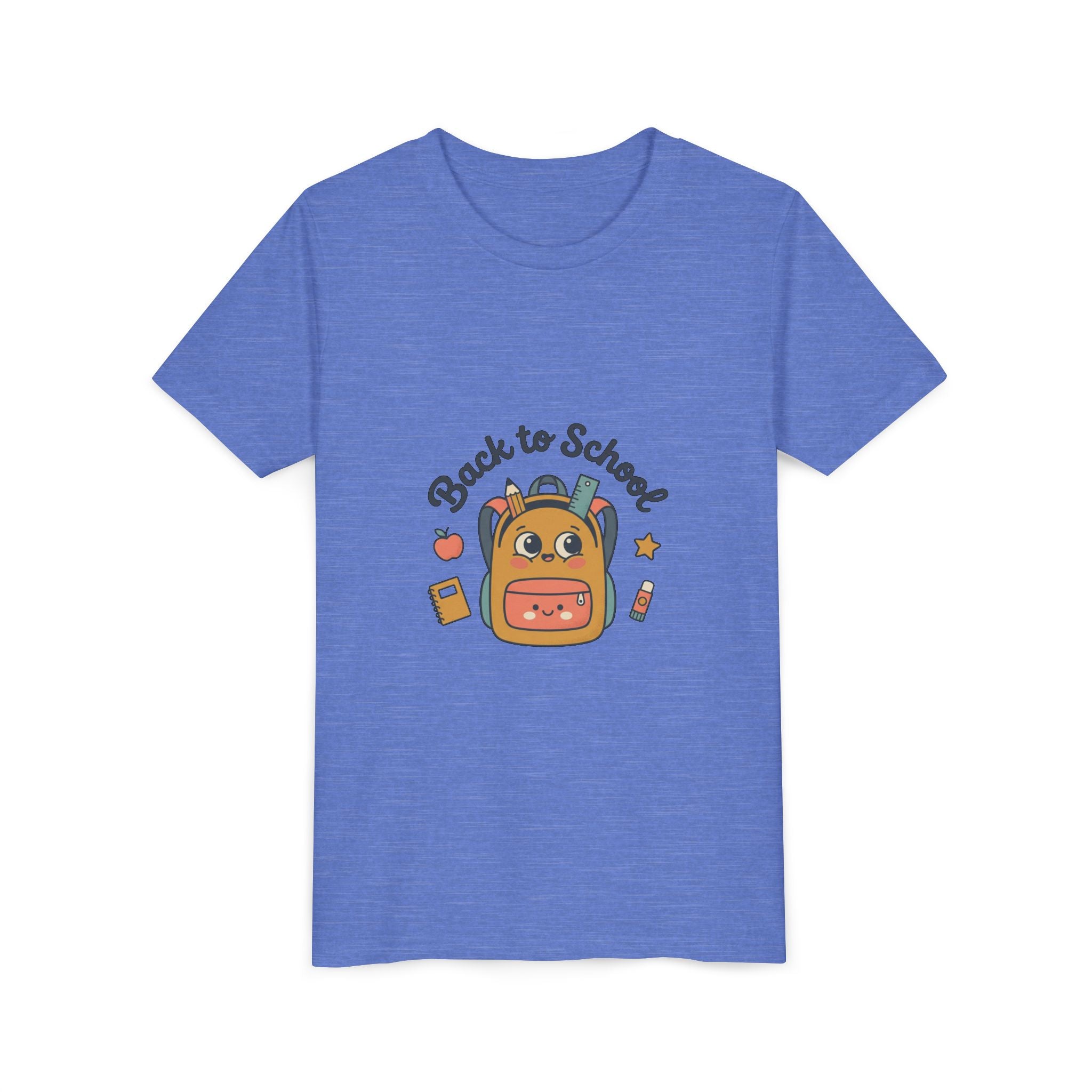 Back to School Youth Tee — Cute Backpack & Supplies Kids Shirt