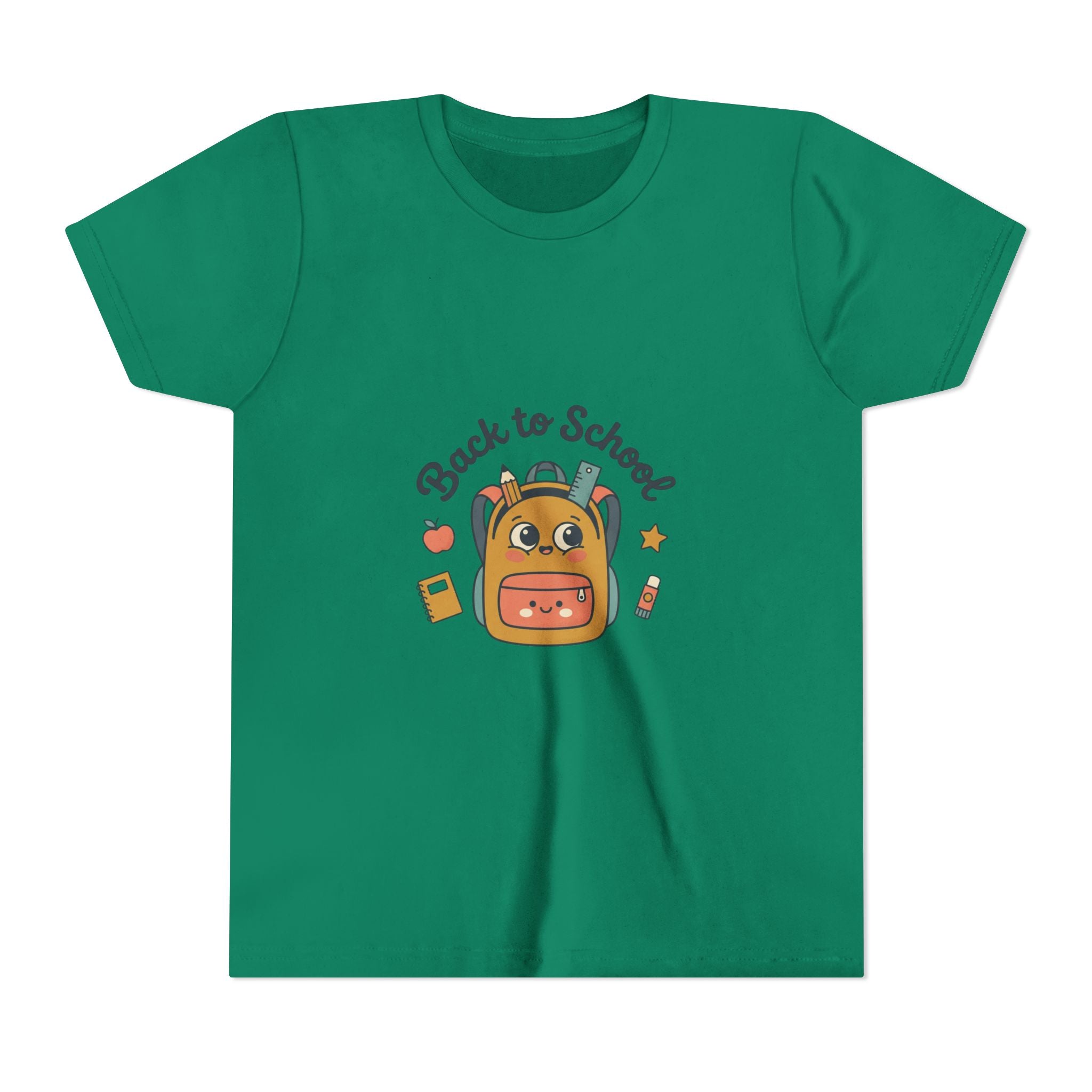 Back to School Youth Tee — Cute Backpack & Supplies Kids Shirt