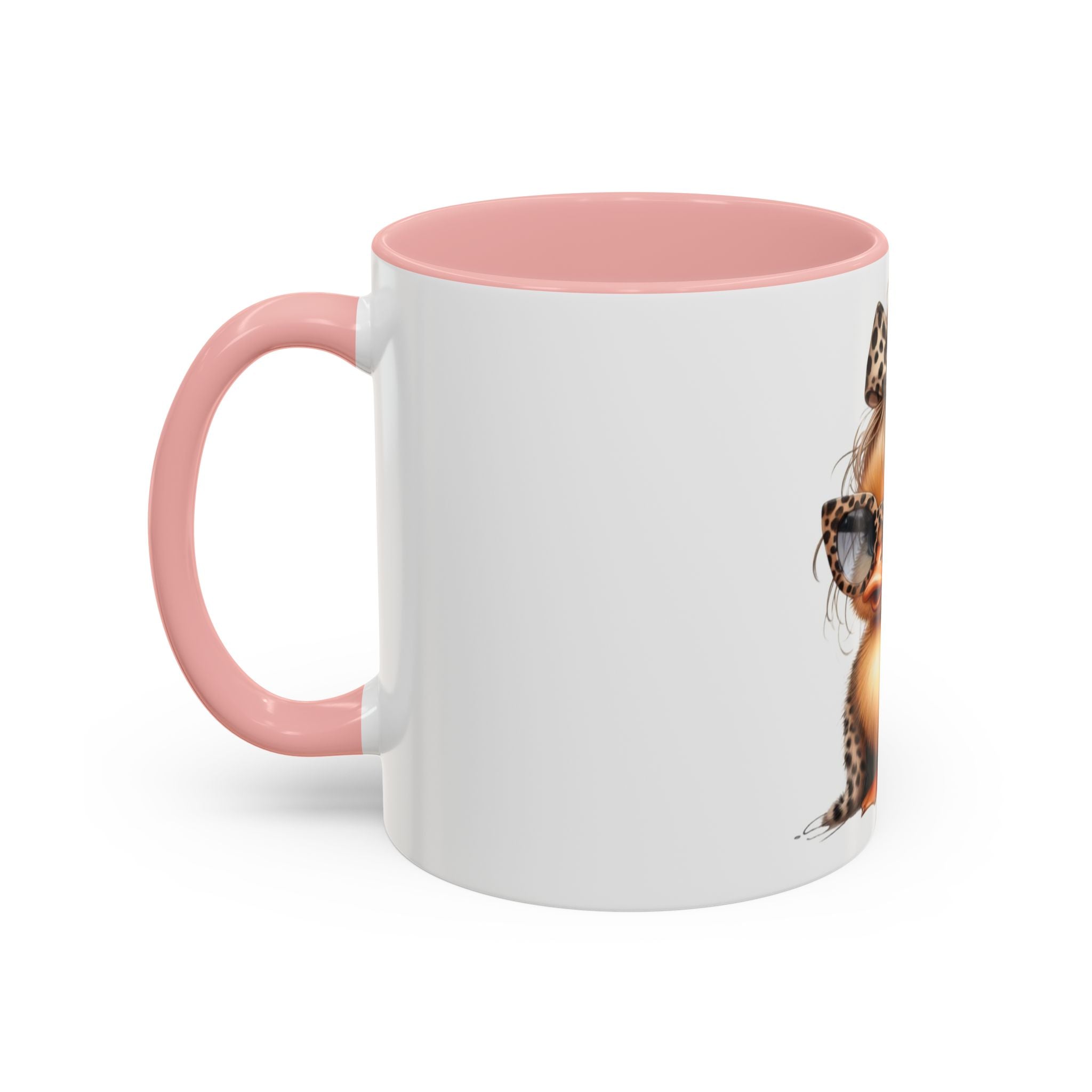 Leopard Chick Coffee Mug — Cute Chic Duckling Accent Mug (11/15oz)
