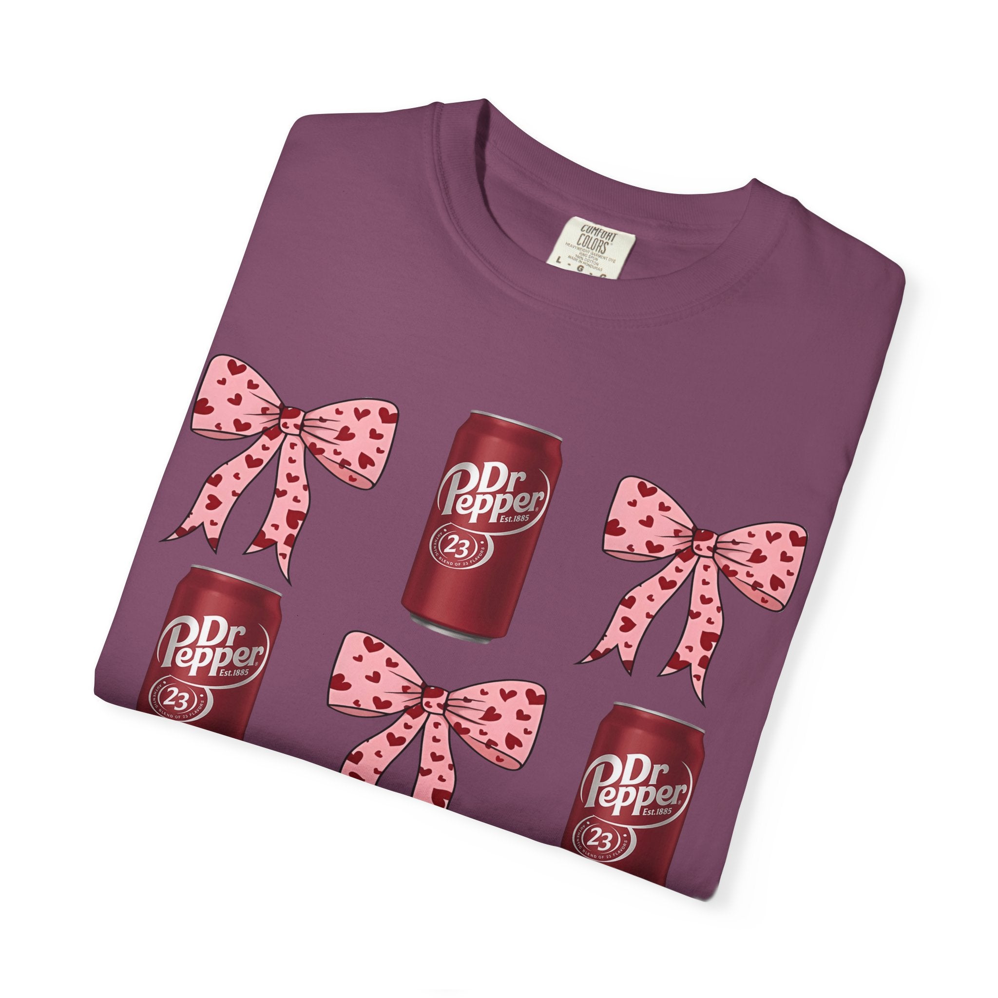 Dr Pepper Cans & Pink Polka Dot Bows T-Shirt