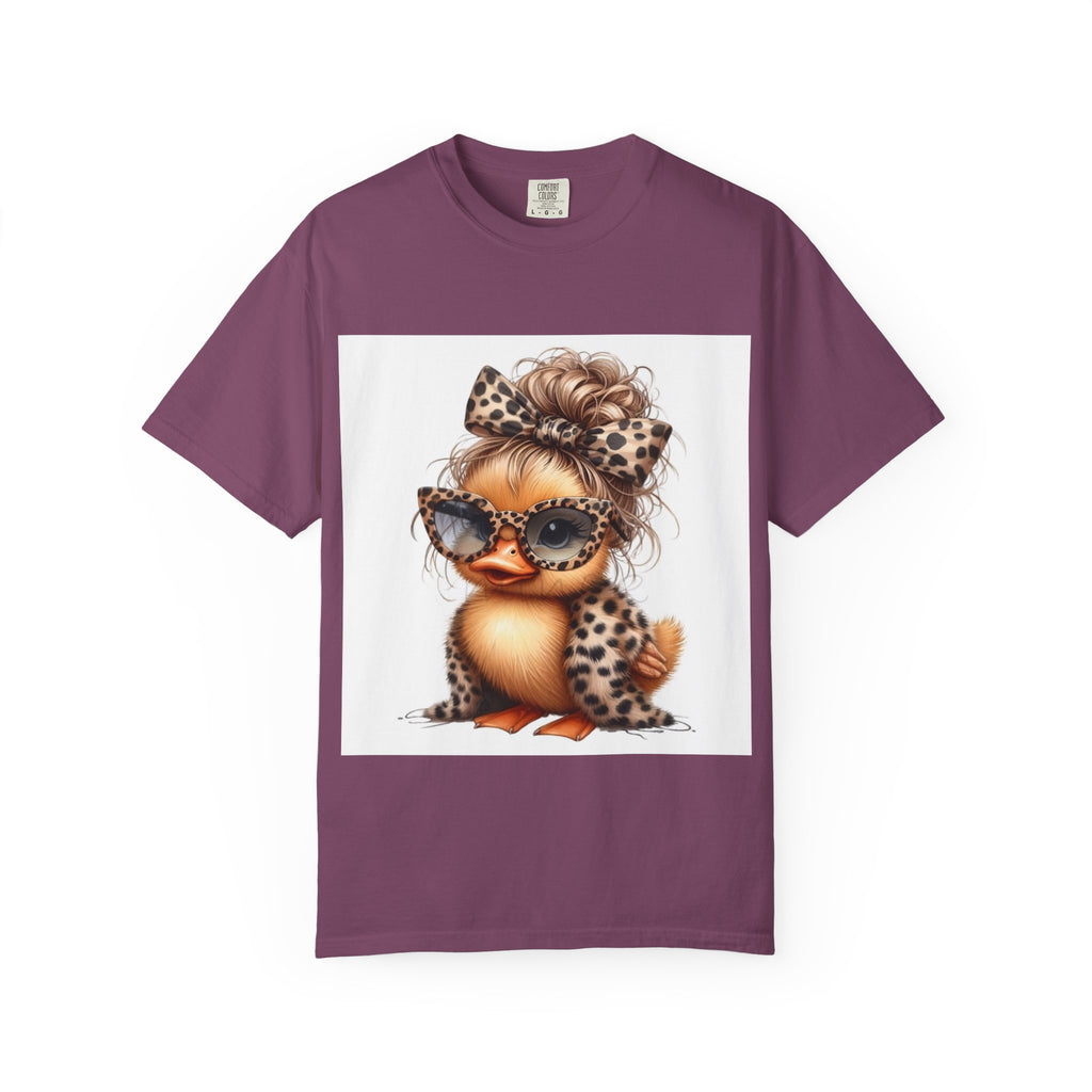 Cute Leopard Chick T-Shirt — Sunglasses Chick Graphic Tee