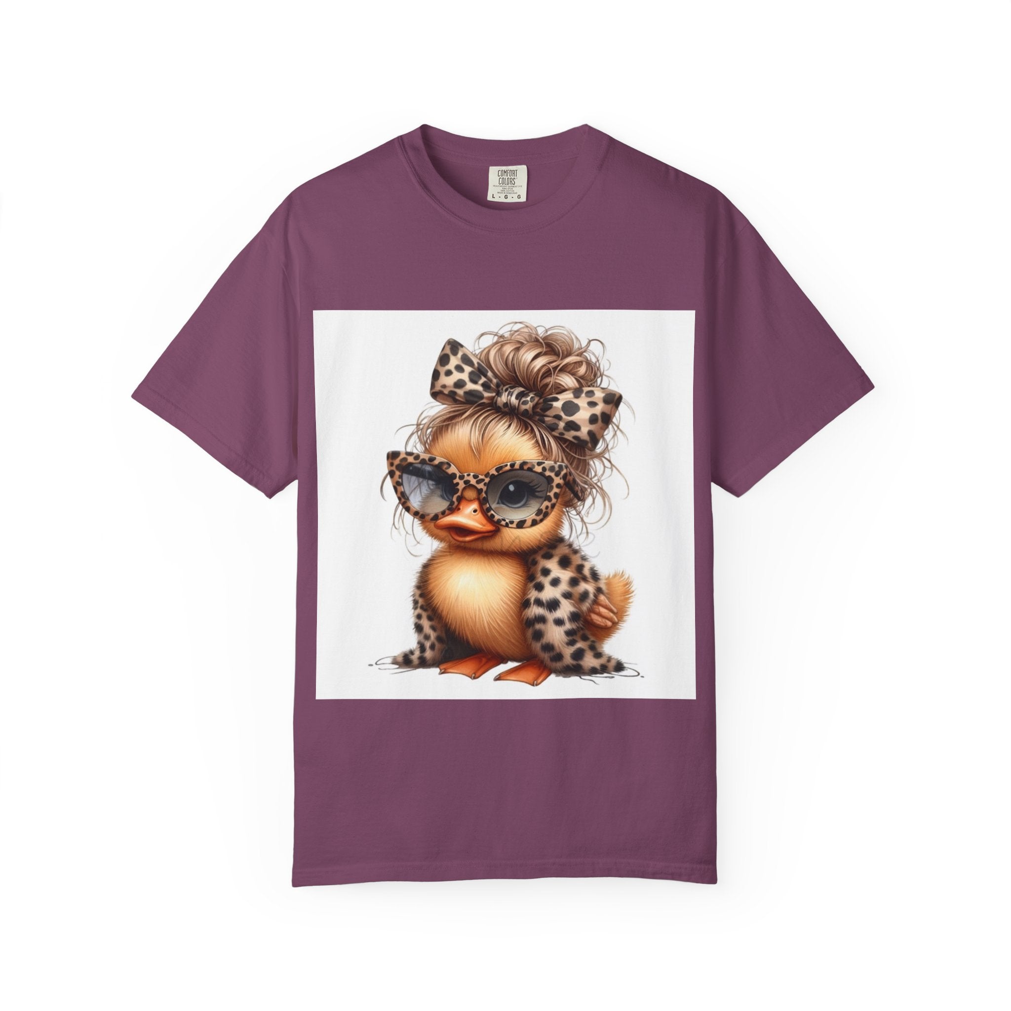 Cute Leopard Chick T-Shirt — Sunglasses Chick Graphic Tee