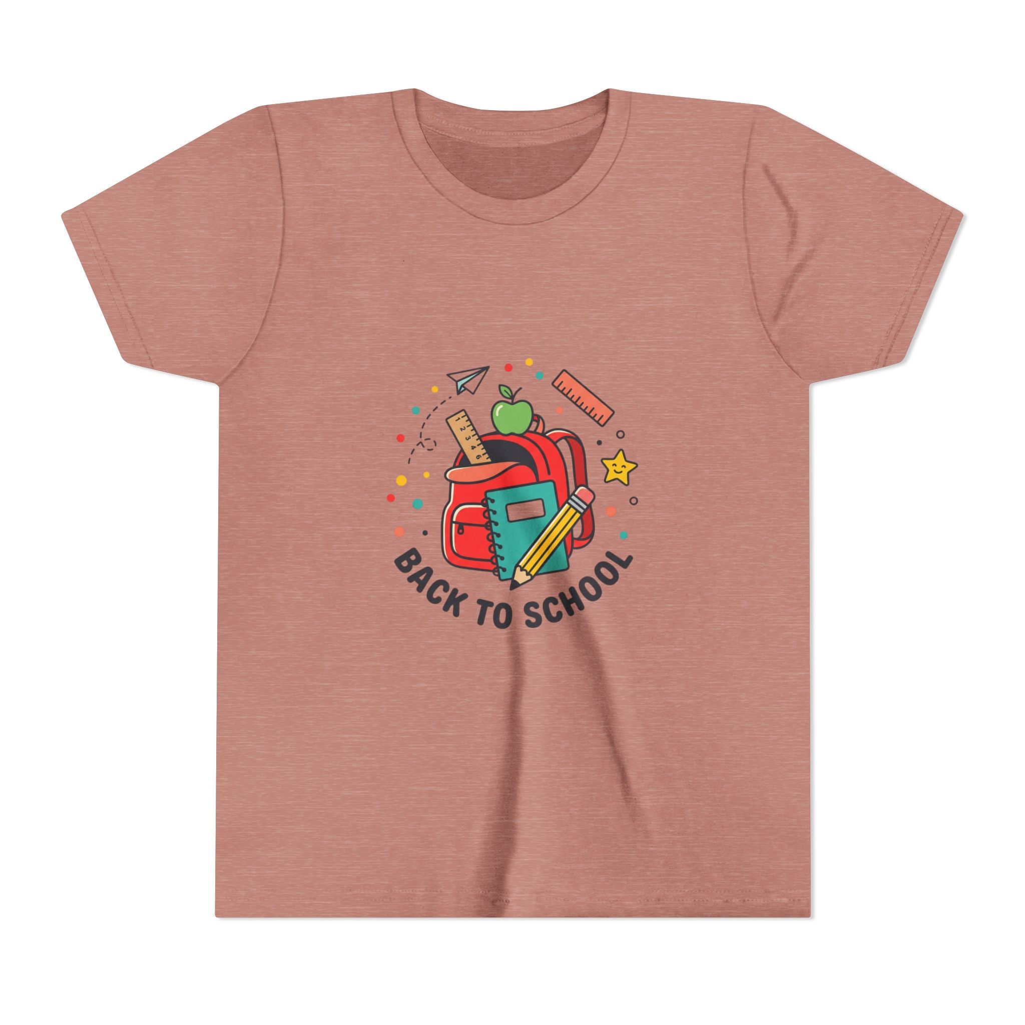 Back to School Youth Tee — Kids Backpack & School Supplies Graphic Shirt