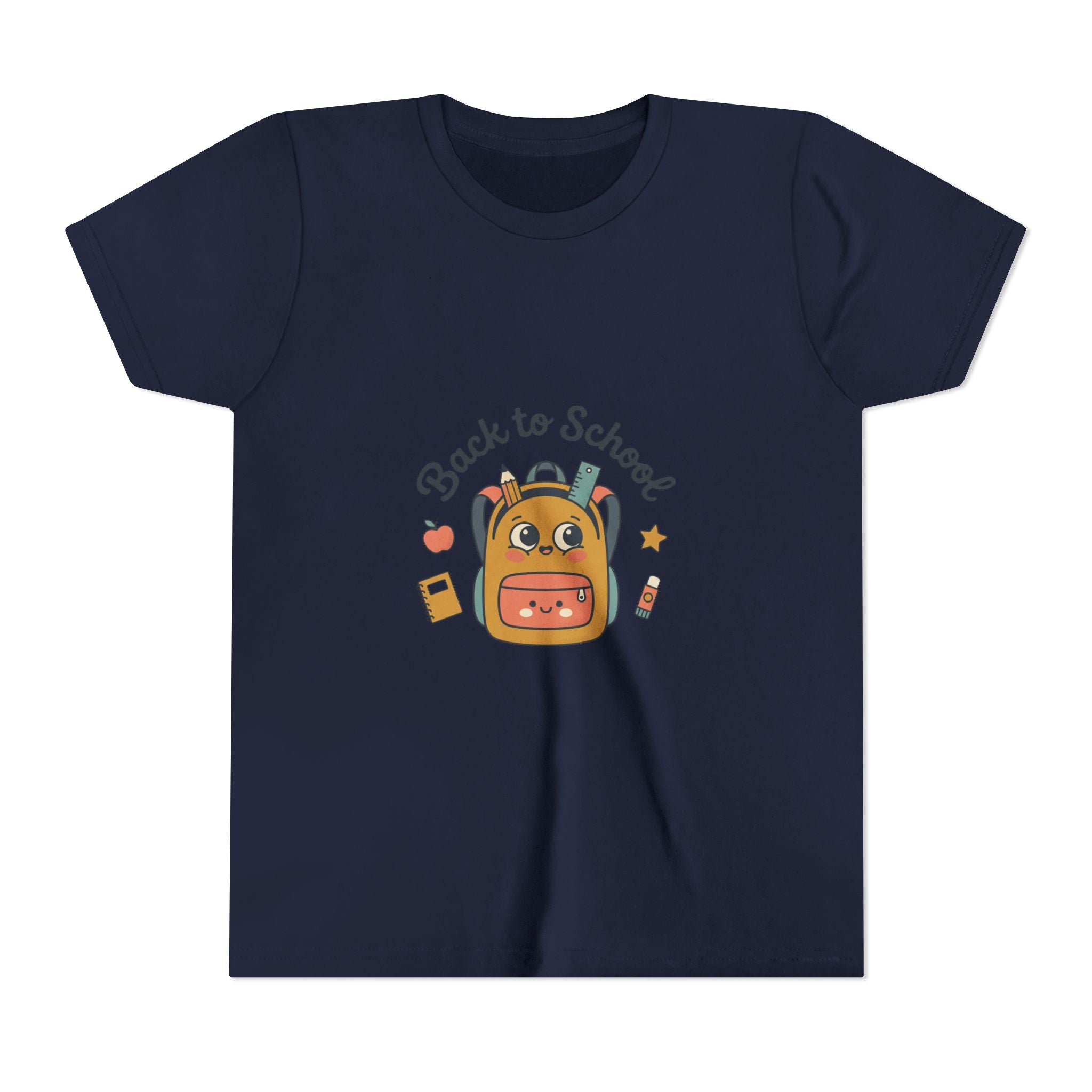 Back to School Youth Tee — Cute Backpack & Supplies Kids Shirt