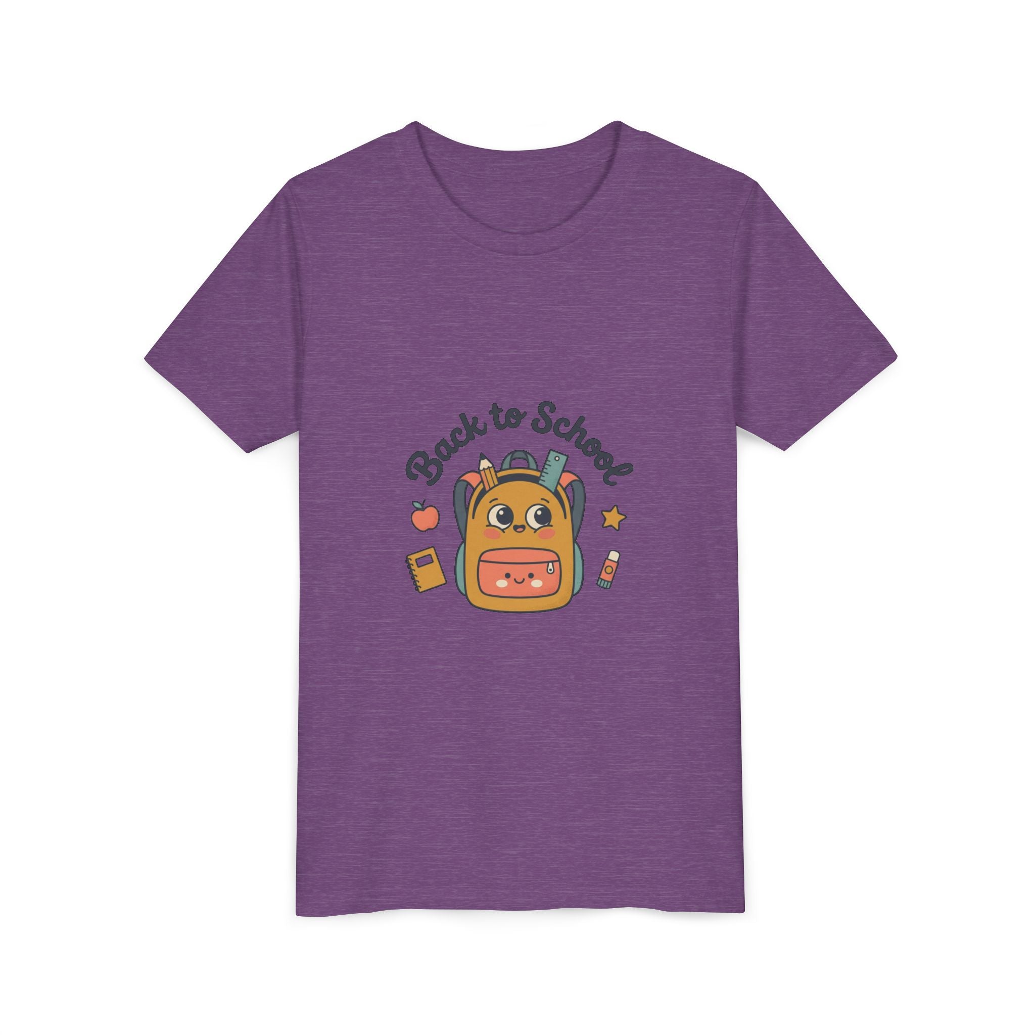 Back to School Youth Tee — Cute Backpack & Supplies Kids Shirt