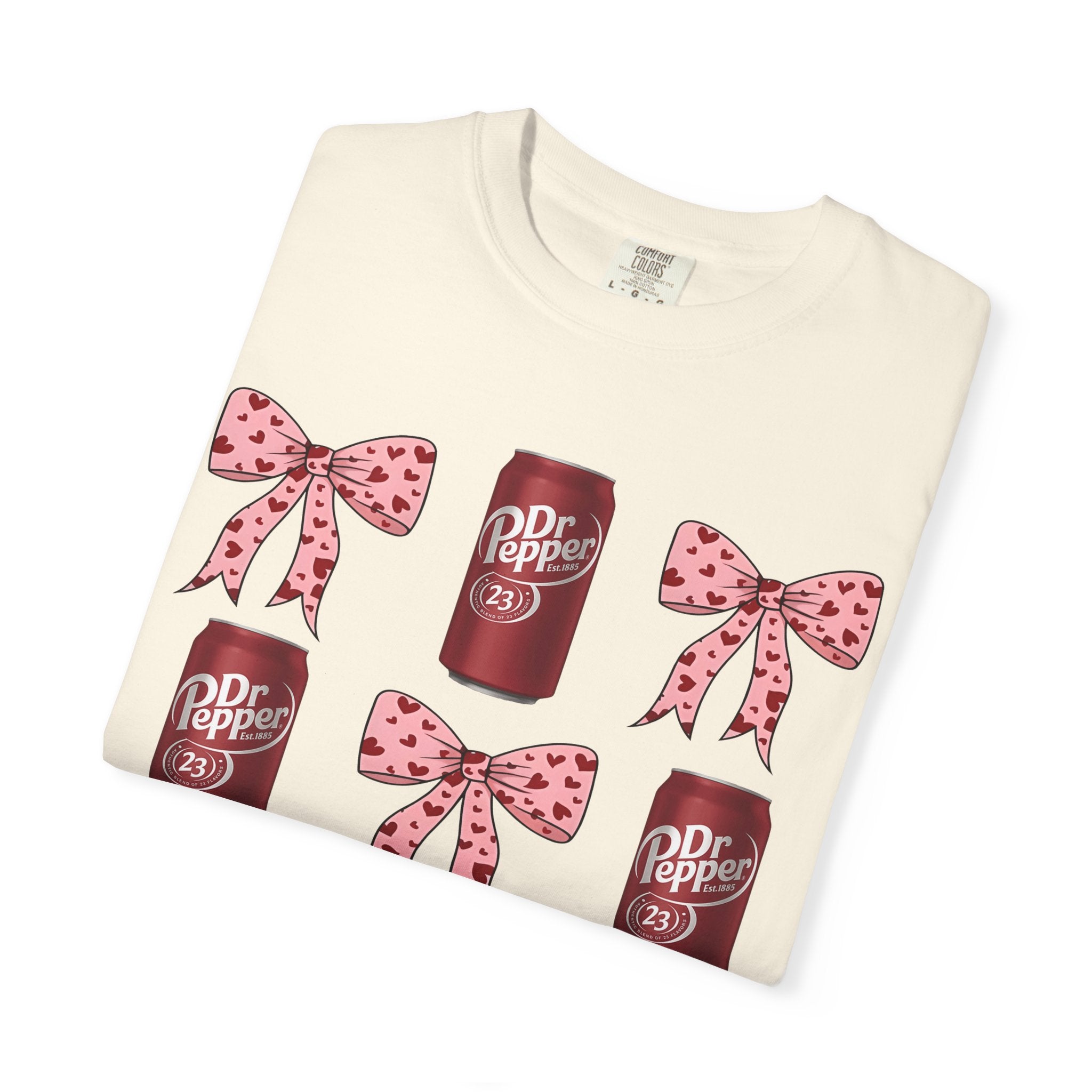 Dr Pepper Cans & Pink Polka Dot Bows T-Shirt