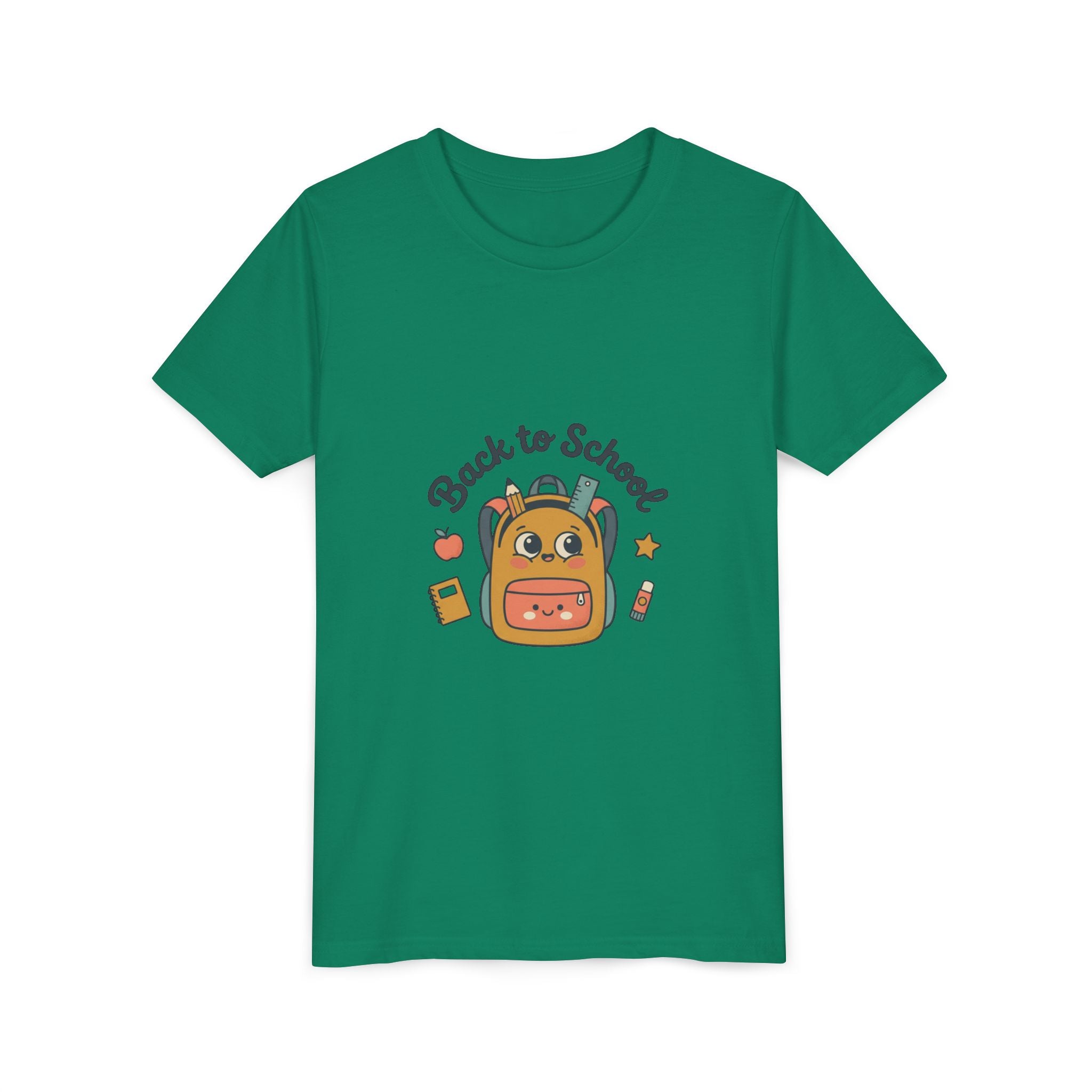 Back to School Youth Tee — Cute Backpack & Supplies Kids Shirt