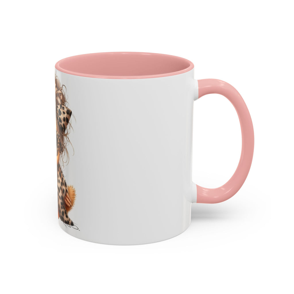 Leopard Chick Coffee Mug — Cute Chic Duckling Accent Mug (11/15oz)