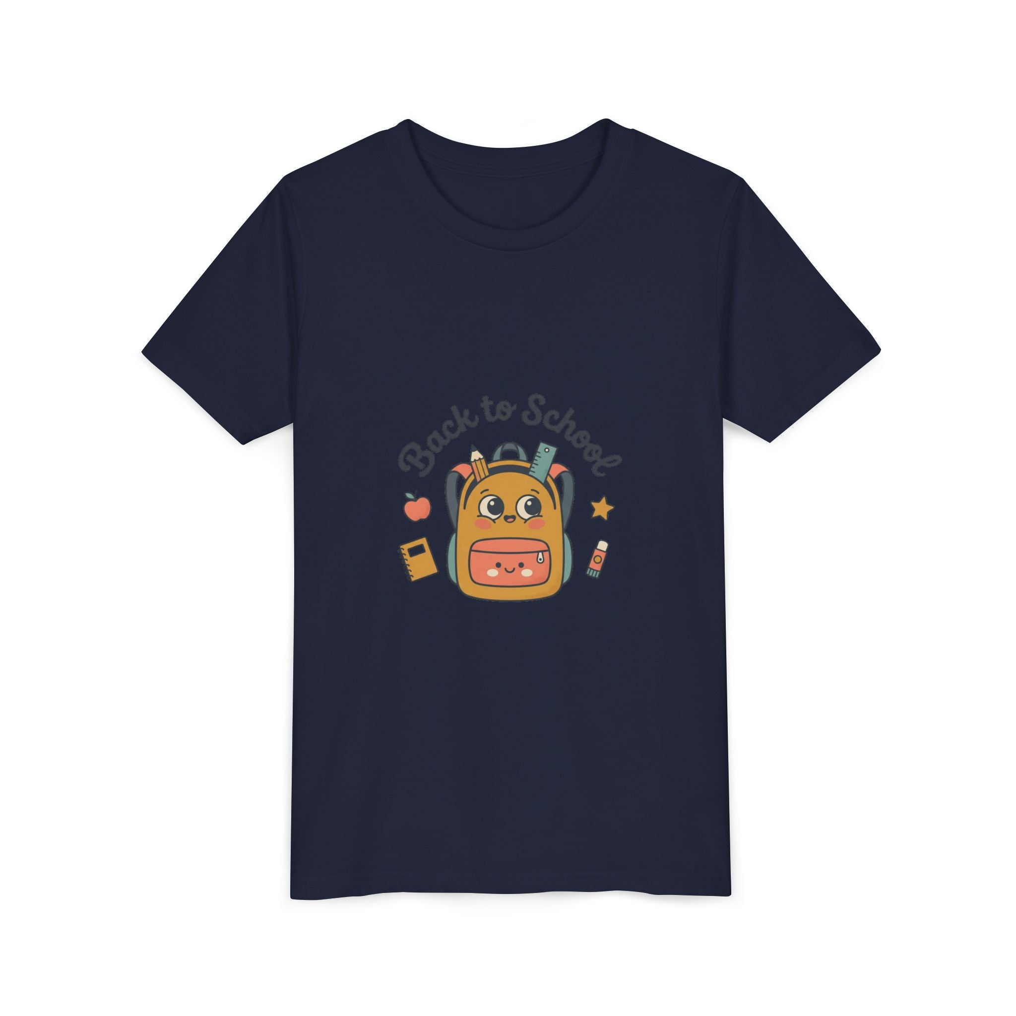 Back to School Youth Tee — Cute Backpack & Supplies Kids Shirt