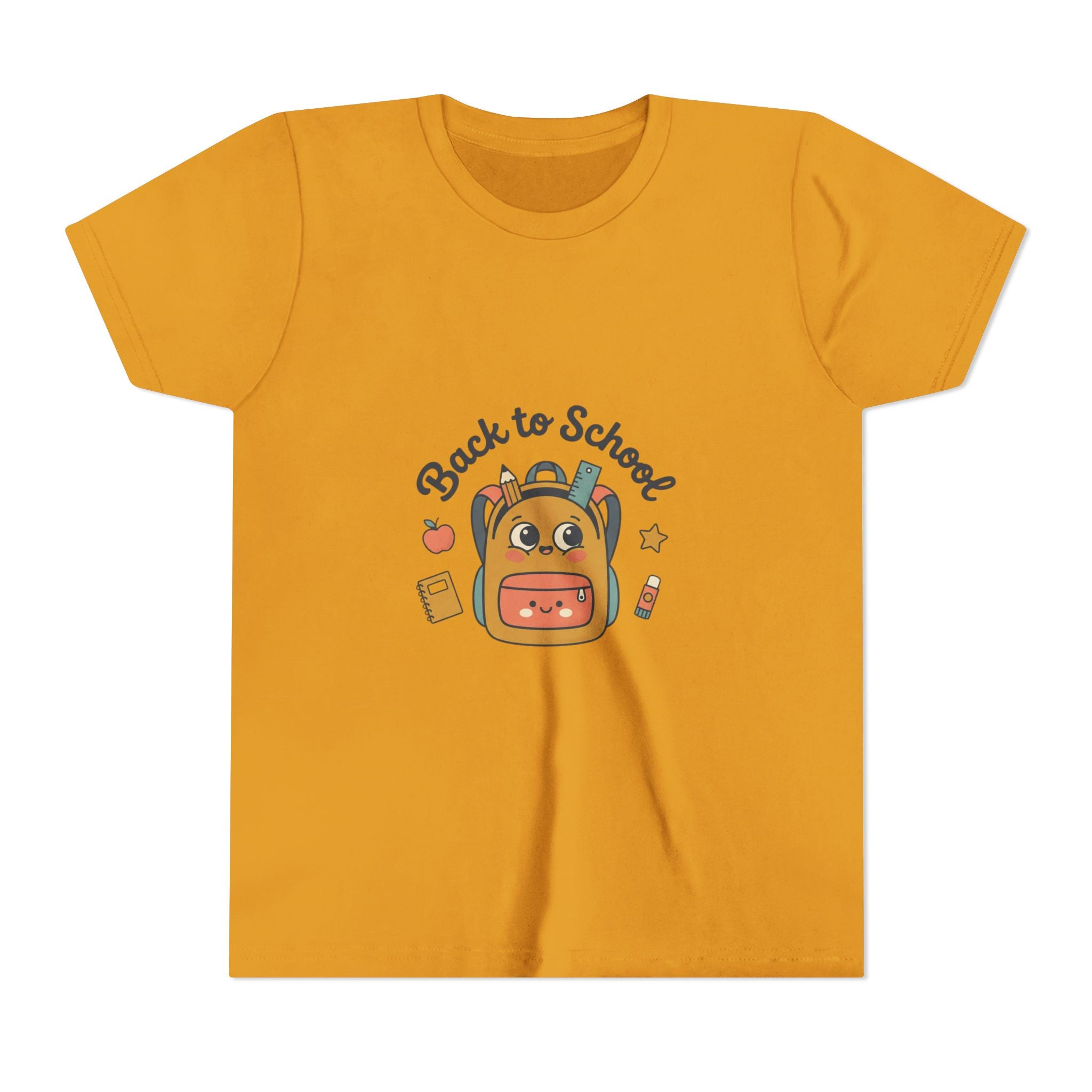 Back to School Youth Tee — Cute Backpack & Supplies Kids Shirt