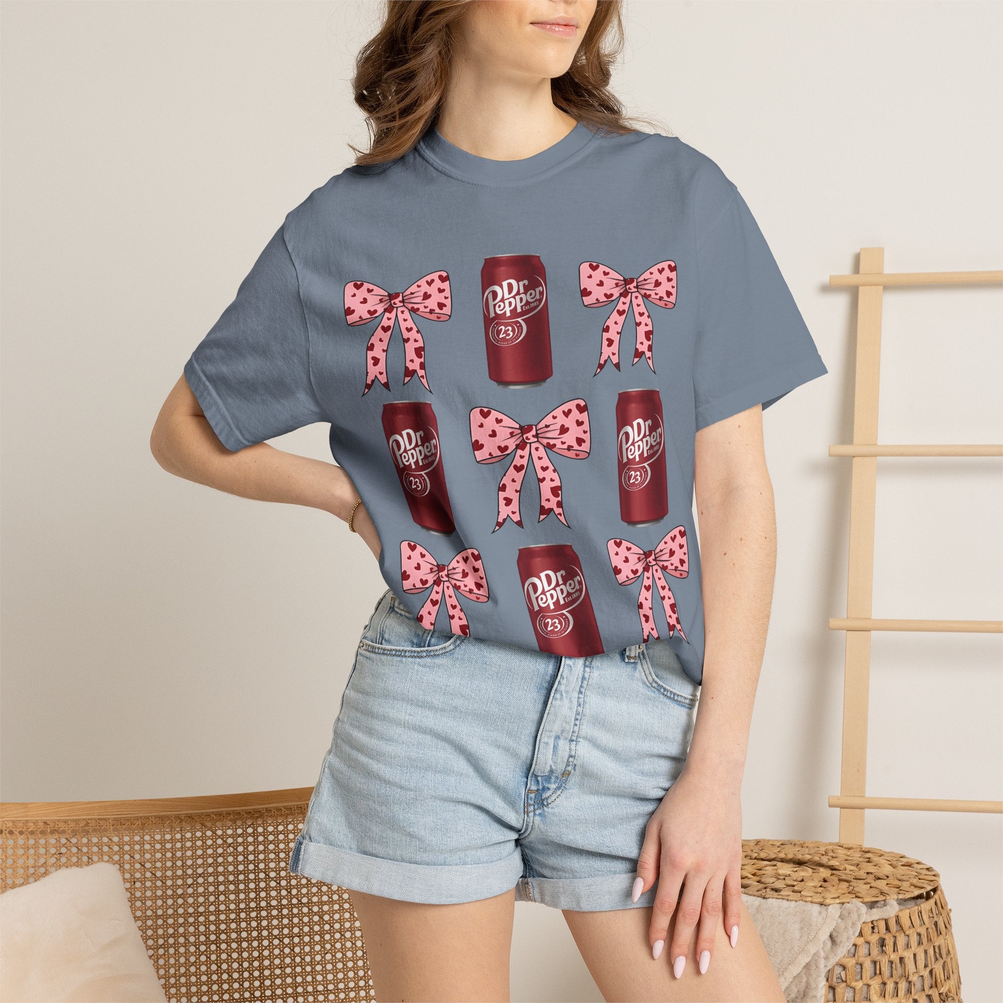 Dr Pepper Cans & Pink Polka Dot Bows T-Shirt