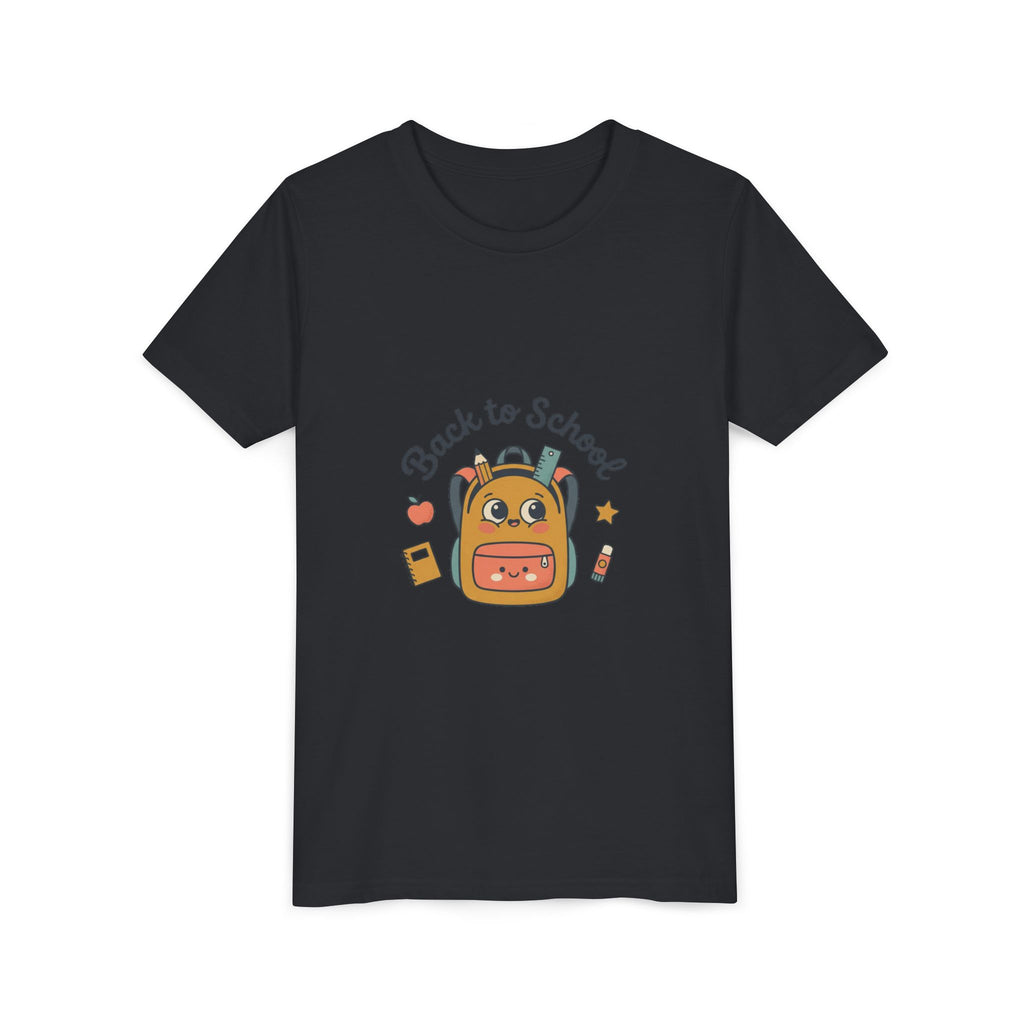 Back to School Youth Tee — Cute Backpack & Supplies Kids Shirt
