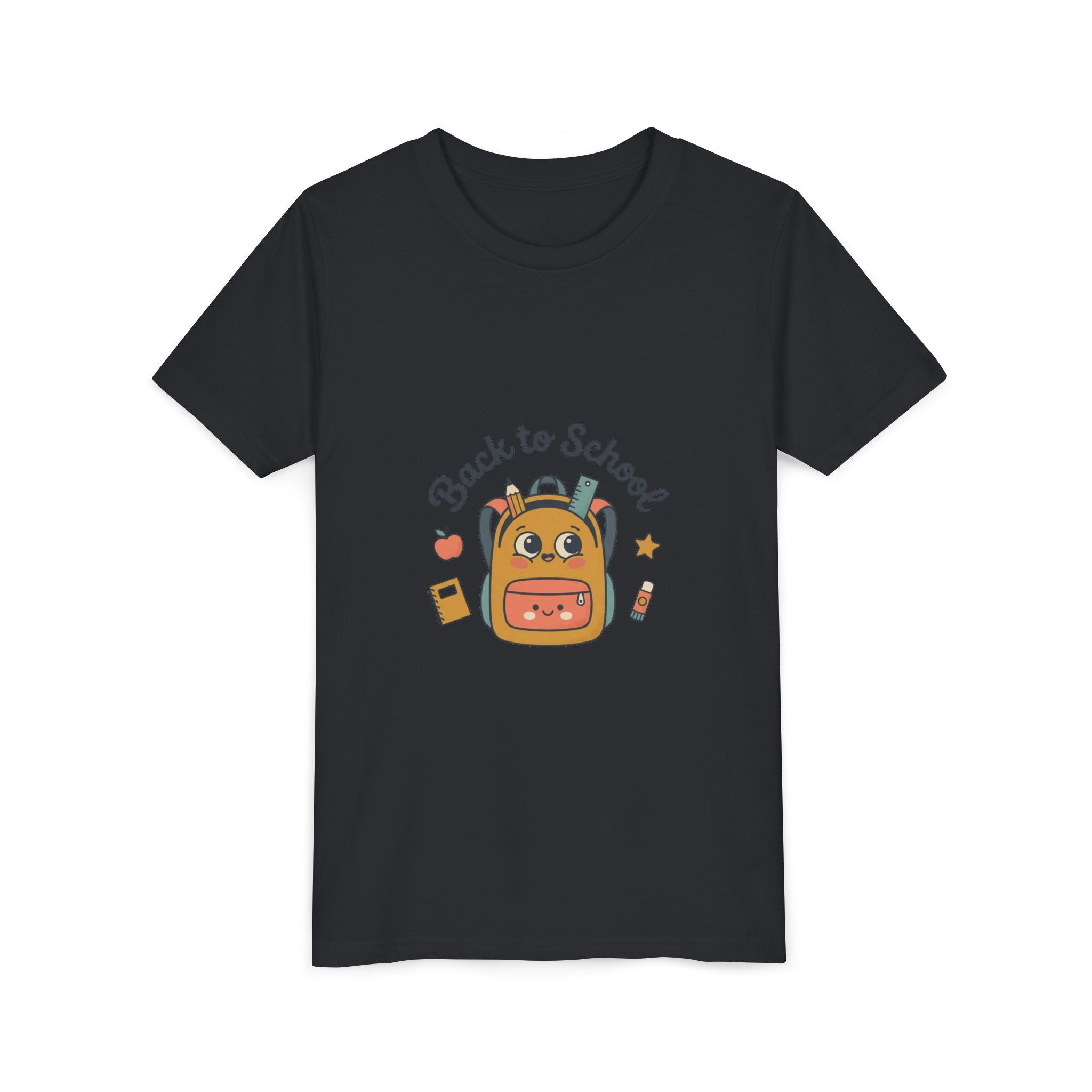 Back to School Youth Tee — Cute Backpack & Supplies Kids Shirt